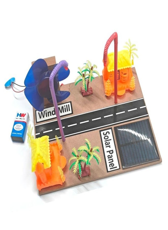 ESPtronics DIY Readymade Wind Mill Solar Panel Cell Working Model Project Science Experiment 6V Kit for School Kids - Image 3